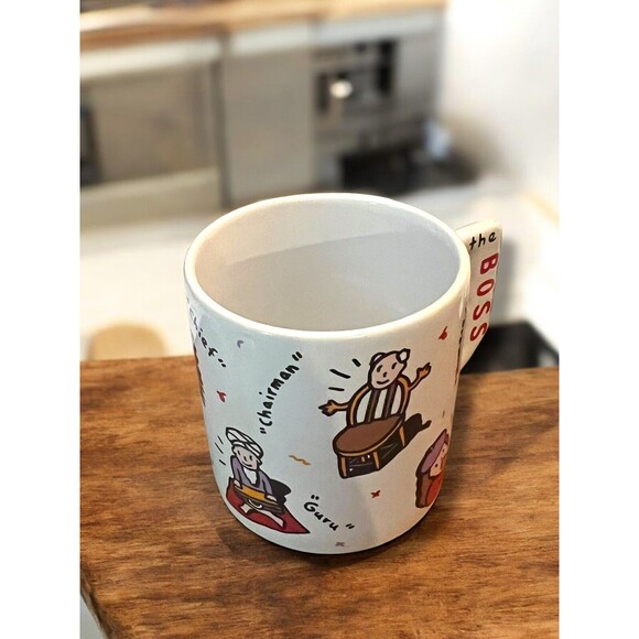 The Boss Theme Jumbo 18 oz. Ceramic Coffee Cup FTD VTG Mug Guru Big Cheese Dog - Picture 7 of 15